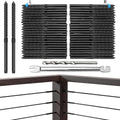 Swage Lag Screws for Cable Railing - 100 Pack Black T316 Stainless