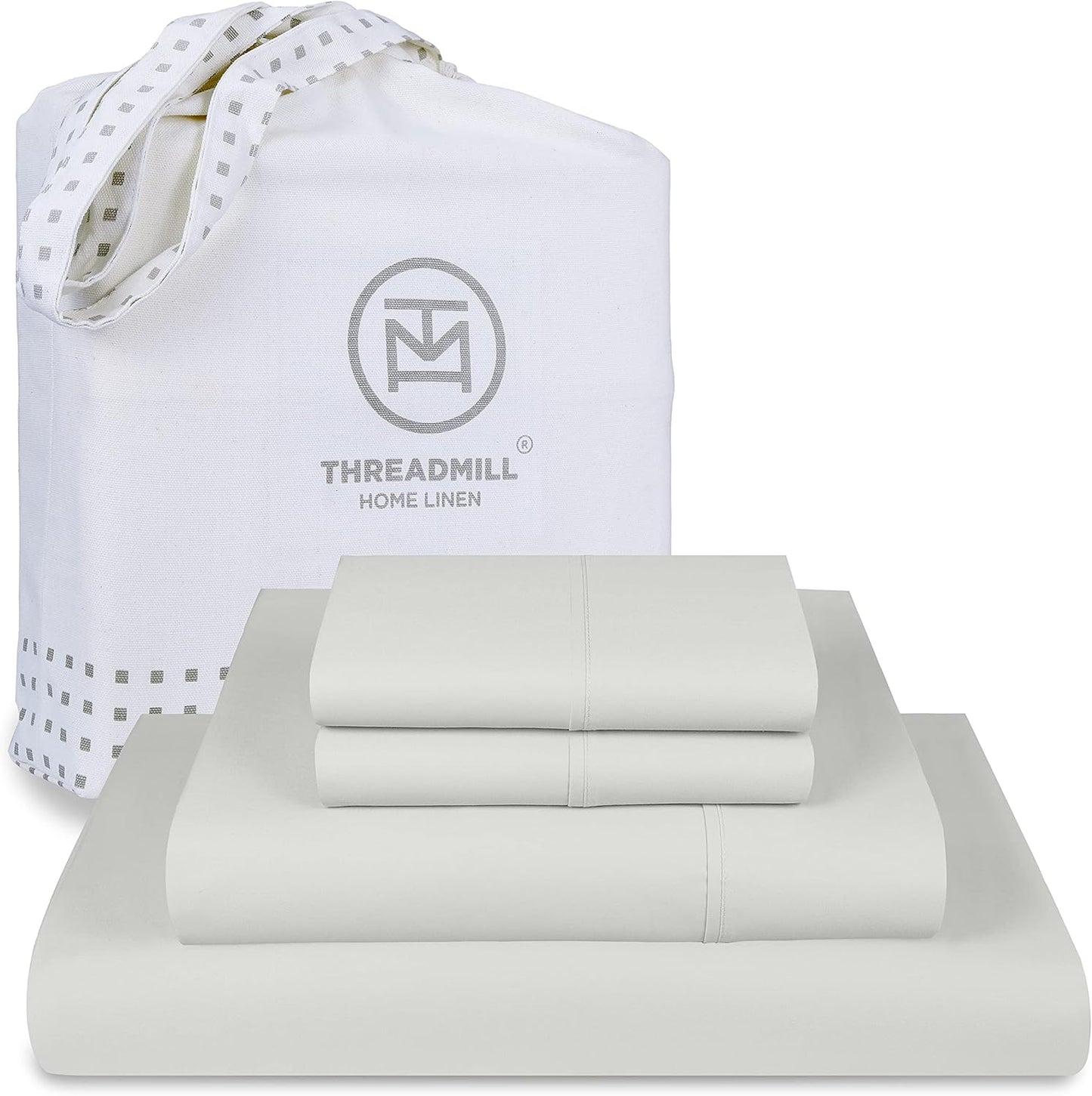 Threadmill 600 Thread Count Queen Cotton Sheets Set for Comfort