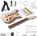 ST Style Electric Guitar Kit with Paulownia Body and Maple Neck - DIY