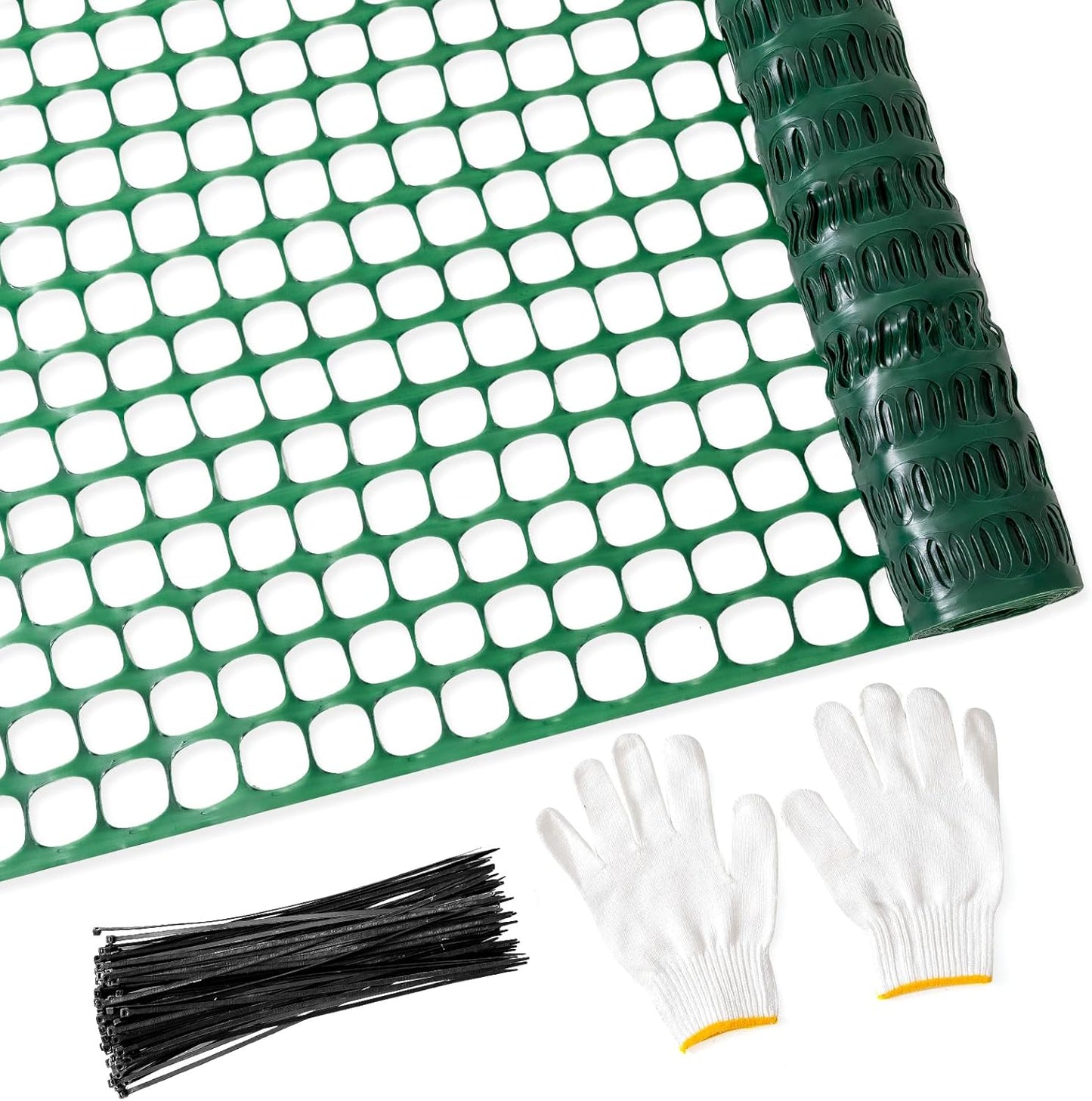 PotatoLife Plastic Mesh Fence for Garden and Animal Barriers