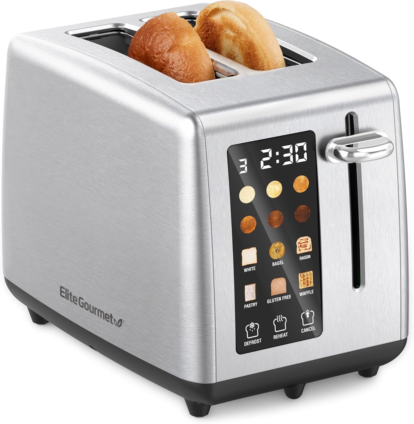 Elite Gourmet ECT2899 LCD Touch Toaster with Extra-Wide Slots
