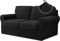 CHUN YI 5 Piece Stretch Loveseat Sofa Cover - Fits 56ft to 62ft Sofas