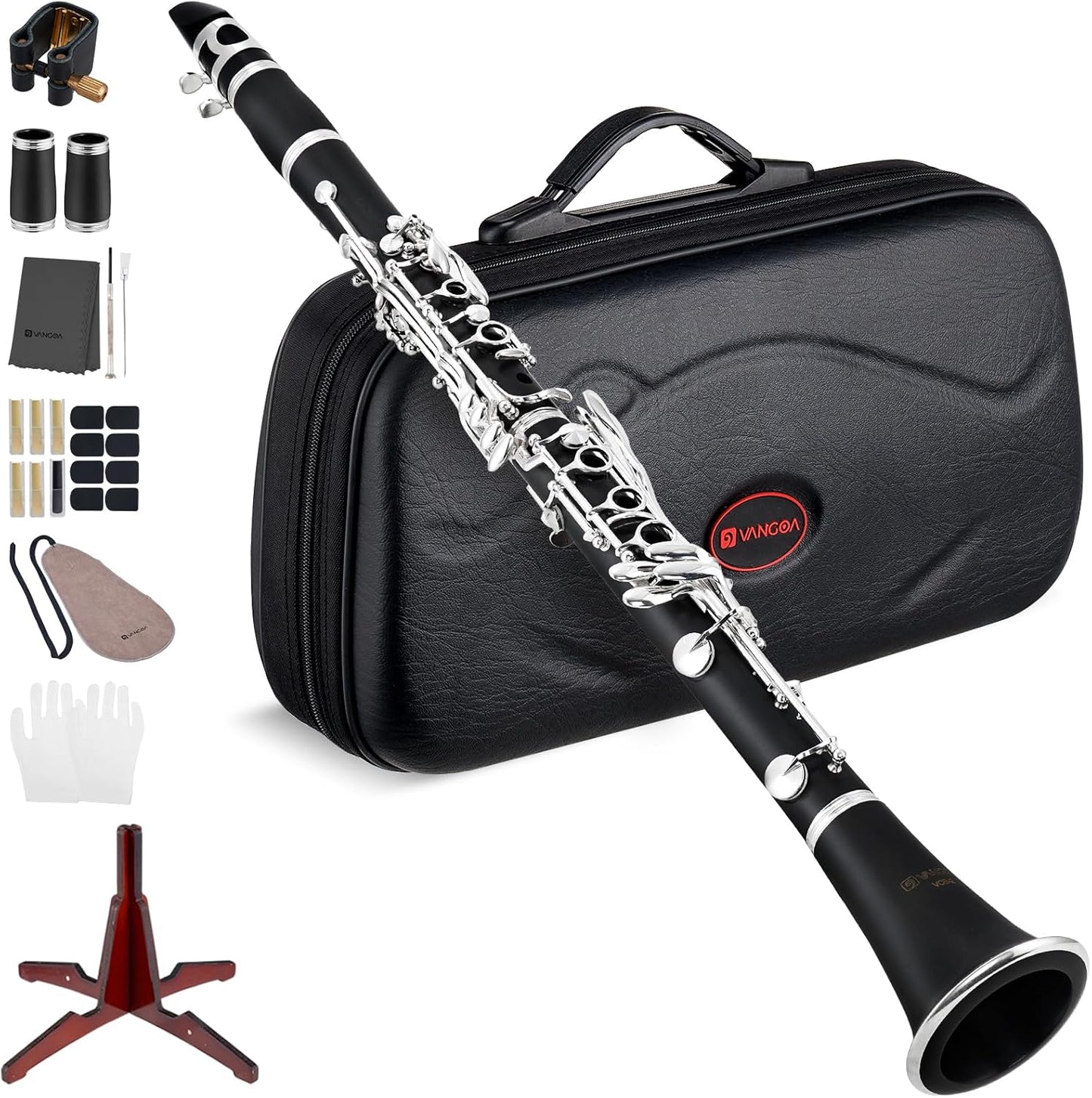 Vangoa B Flat Clarinet for Beginners with Full Clarinet Kit