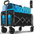Wagons Carts Foldable Collapsible Wagon with Wheels - Compact 360lb