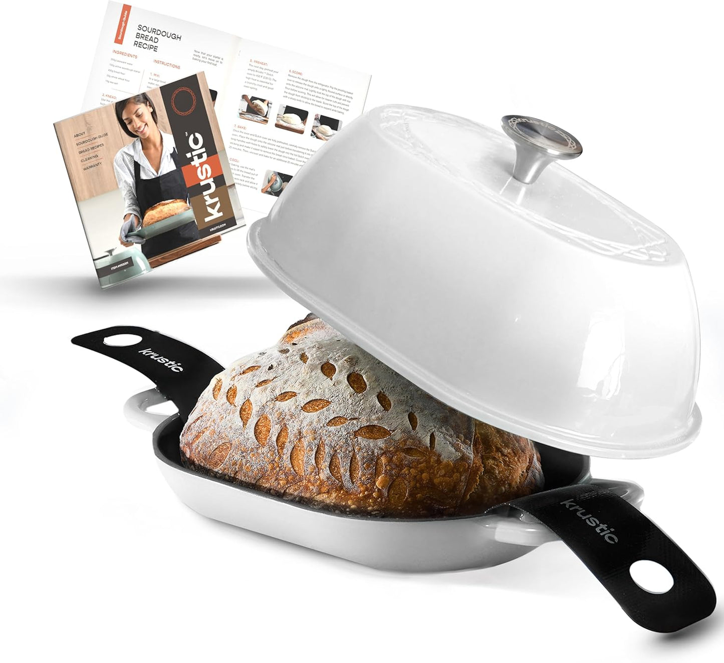Enameled Cast Iron Dutch Oven for Perfect Sourdough Baking
