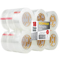 Clear Packing Tape 18 Rolls - Heavy Duty 2.7mil, 2.0 in x 110 yd