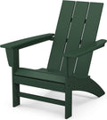 POLYWOOD Stackable Adirondack Chair, Green - Durable Outdoor Comfort