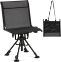 Hunting Chair Without Armrests, Lightweight Foldable 360 Swivel