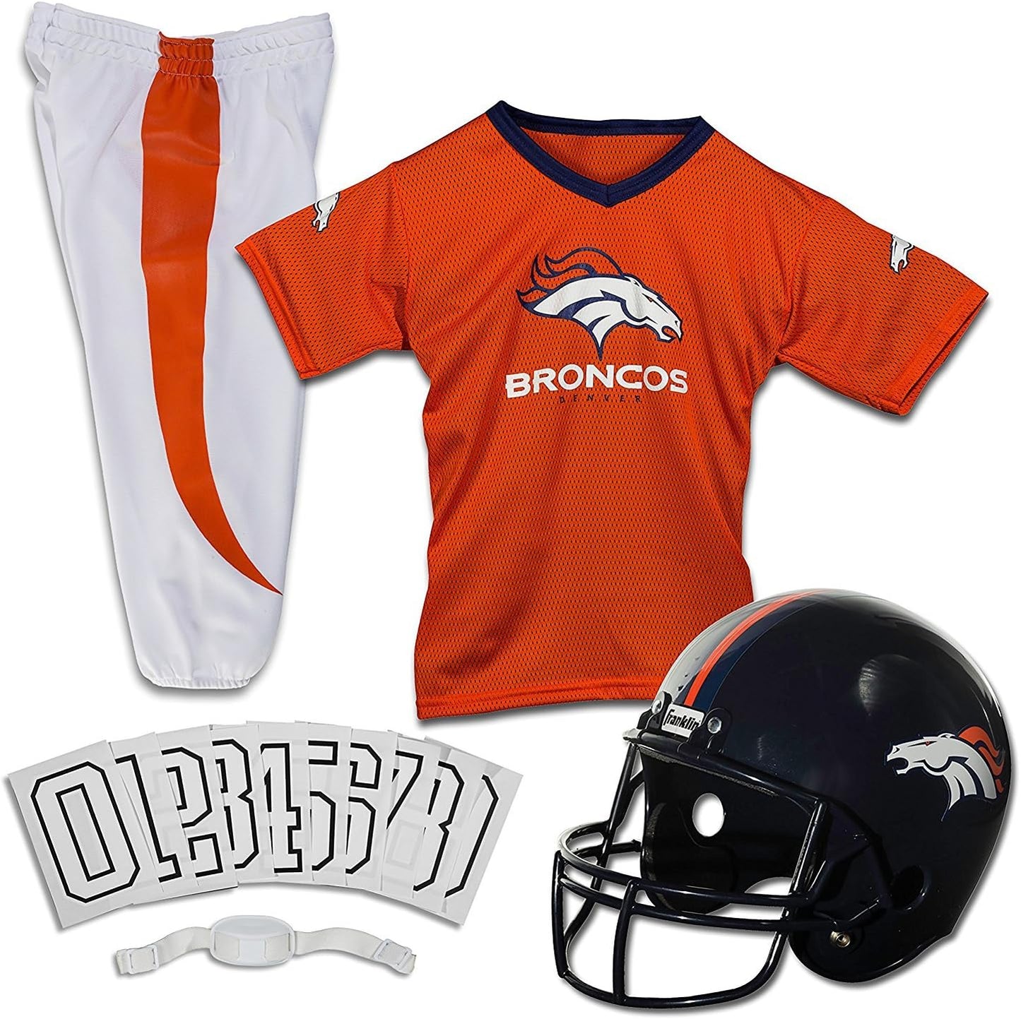 Denver Broncos Youth Football Uniform Set for Boys & Girls