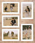 4x6 or 5x7 Picture Frames Rustic Brown Wooden Photo Collage - Real
