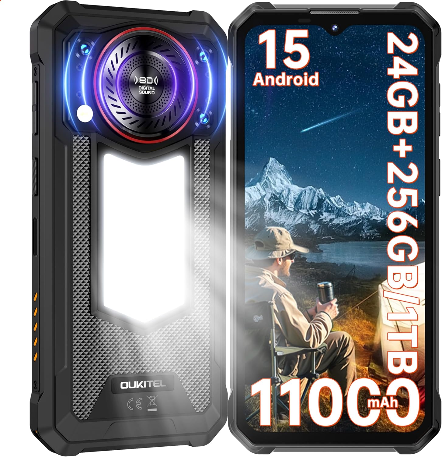 OUKITEL WP53 Pro Rugged Phone with 11000mAh Battery and 50MP Camera