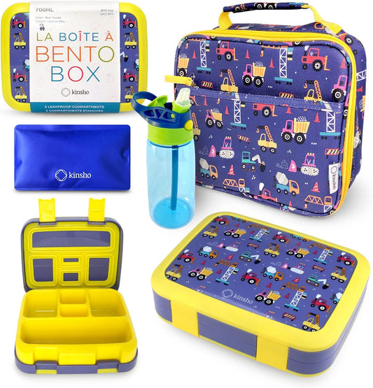 Ultimate Bento Box Set for Kids with Insulated Lunch Bag & More