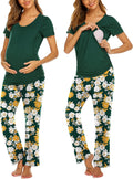 Ekouaer Womens Nursing Pajamas Maternity Breastfeeding Pjs Sleepwear
