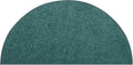 Ambiant Teal Half Round Area Rug 24in x 48in - Pet Friendly Comfort