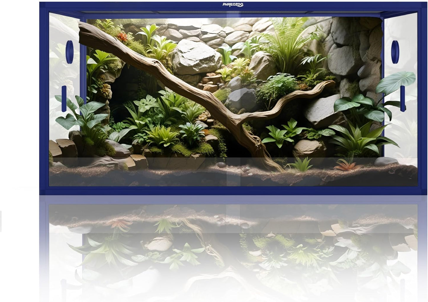 120 Gallon Bearded Dragon Tank for Reptiles with Sliding Door