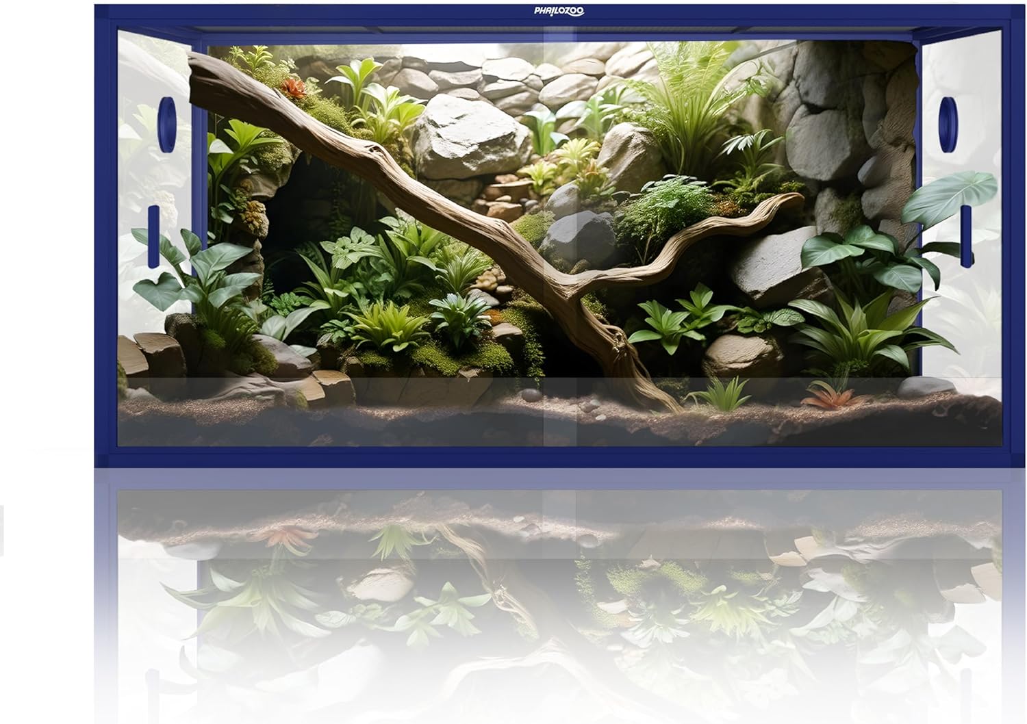 120 Gallon Bearded Dragon Tank for Reptiles with Sliding Door
