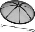 Fire Pit Spark Screen 24 in Diameter - Heavy Duty Mesh Safety Cover