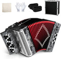 31-Key Diatonic Accordion with 12 Bass Buttons for All Levels