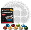 100Pcs Universal Aluminum Foil Seal Lids - Fresh Nespresso Coffee!
