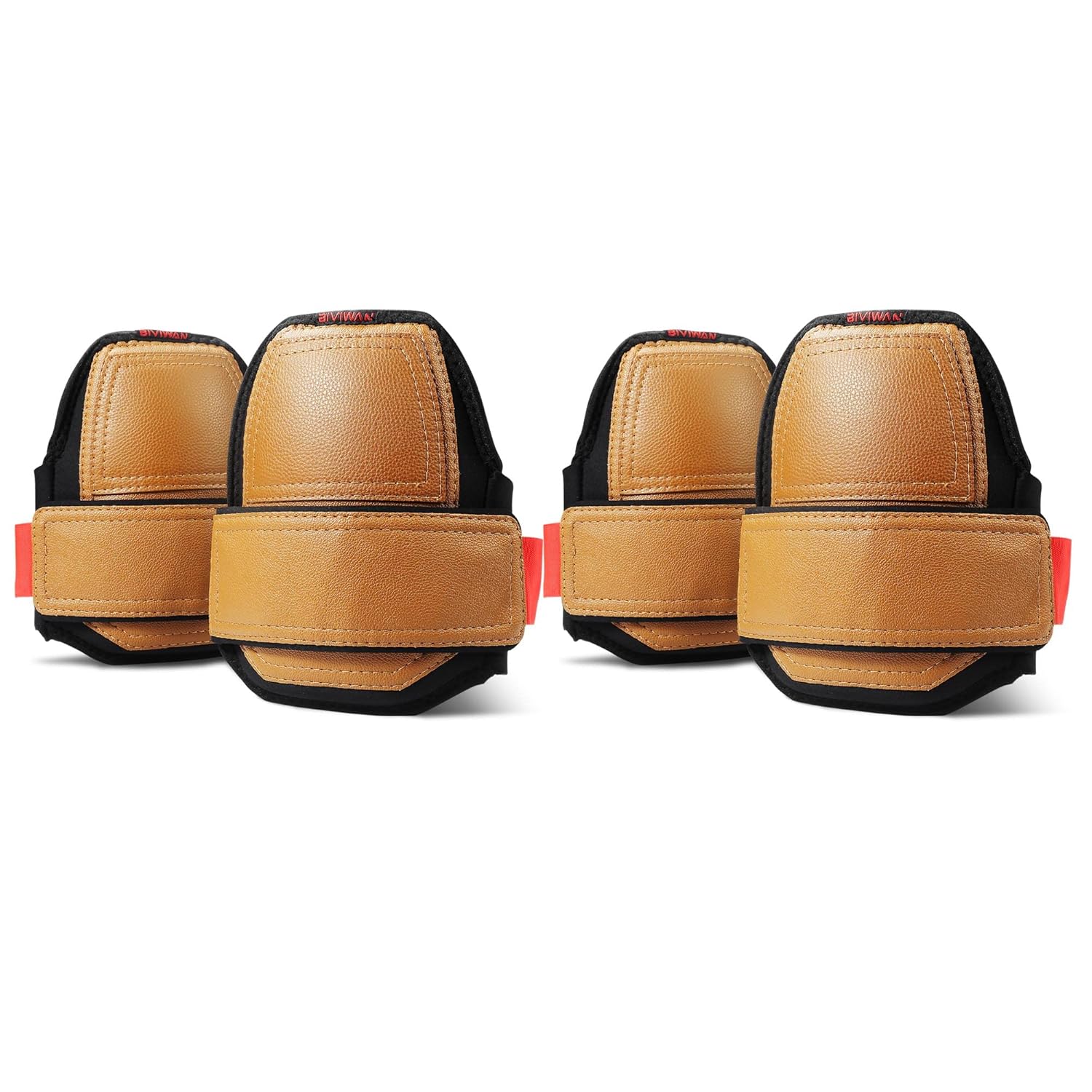 Durable Leather Knee Pads with One Strap for Comfort and Support