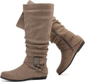 Luoika Women's Extra Wide Calf Knee High Slouchy Boots (Style B3BY)