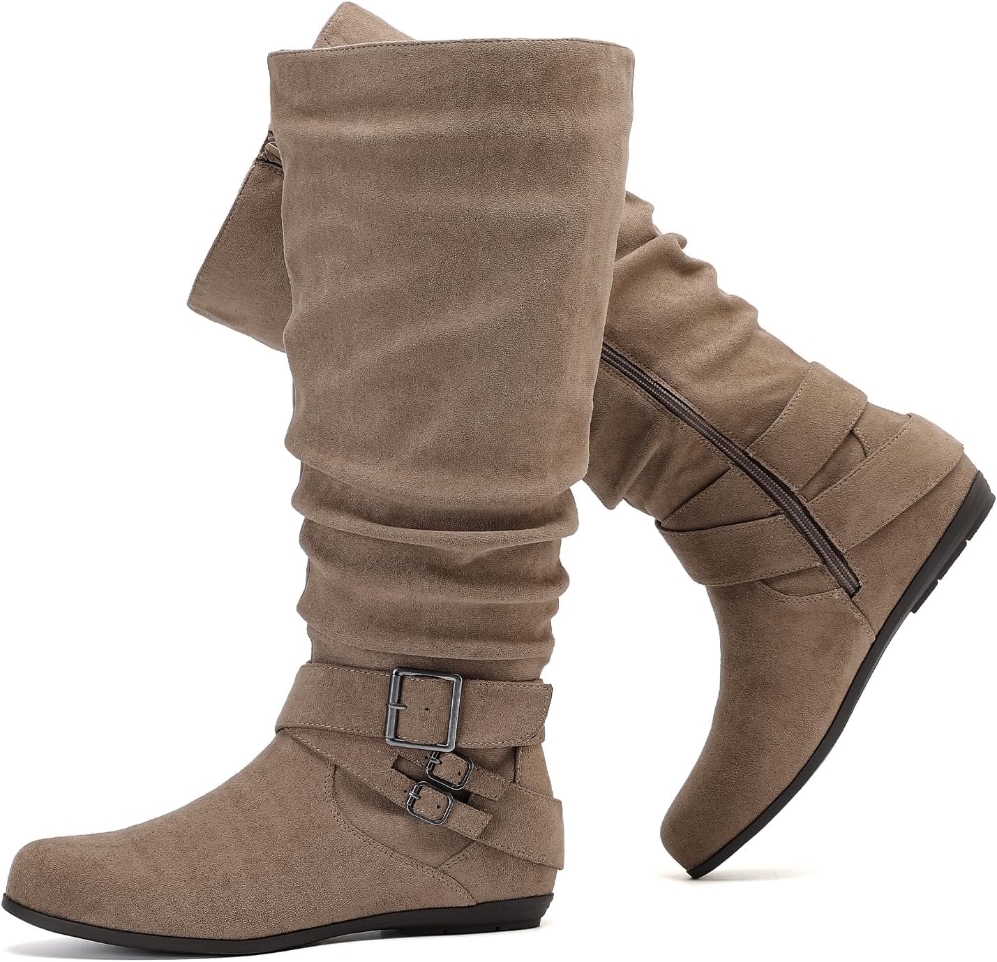 Luoika Women's Extra Wide Calf Knee High Slouchy Boots Review