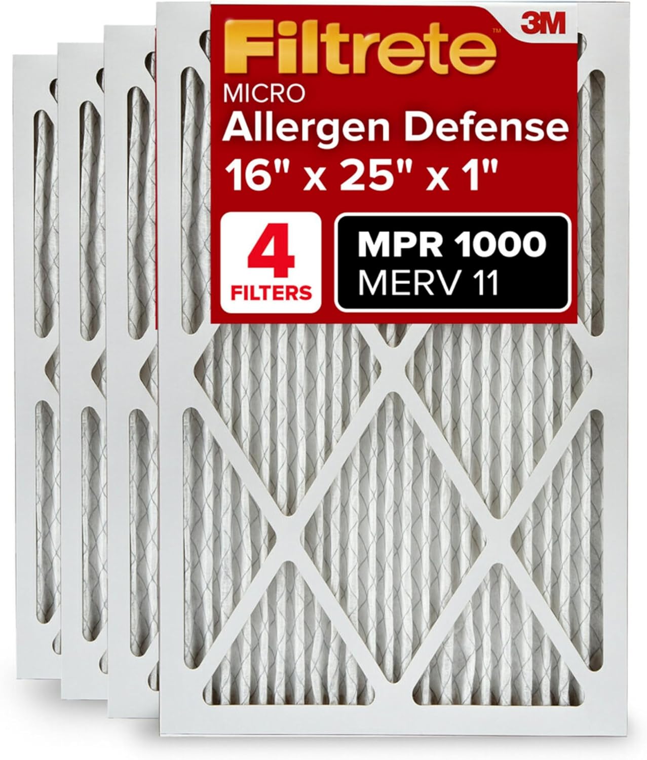 Filtrete 16x25x1 AC Furnace Air Filter for Cleaner Air