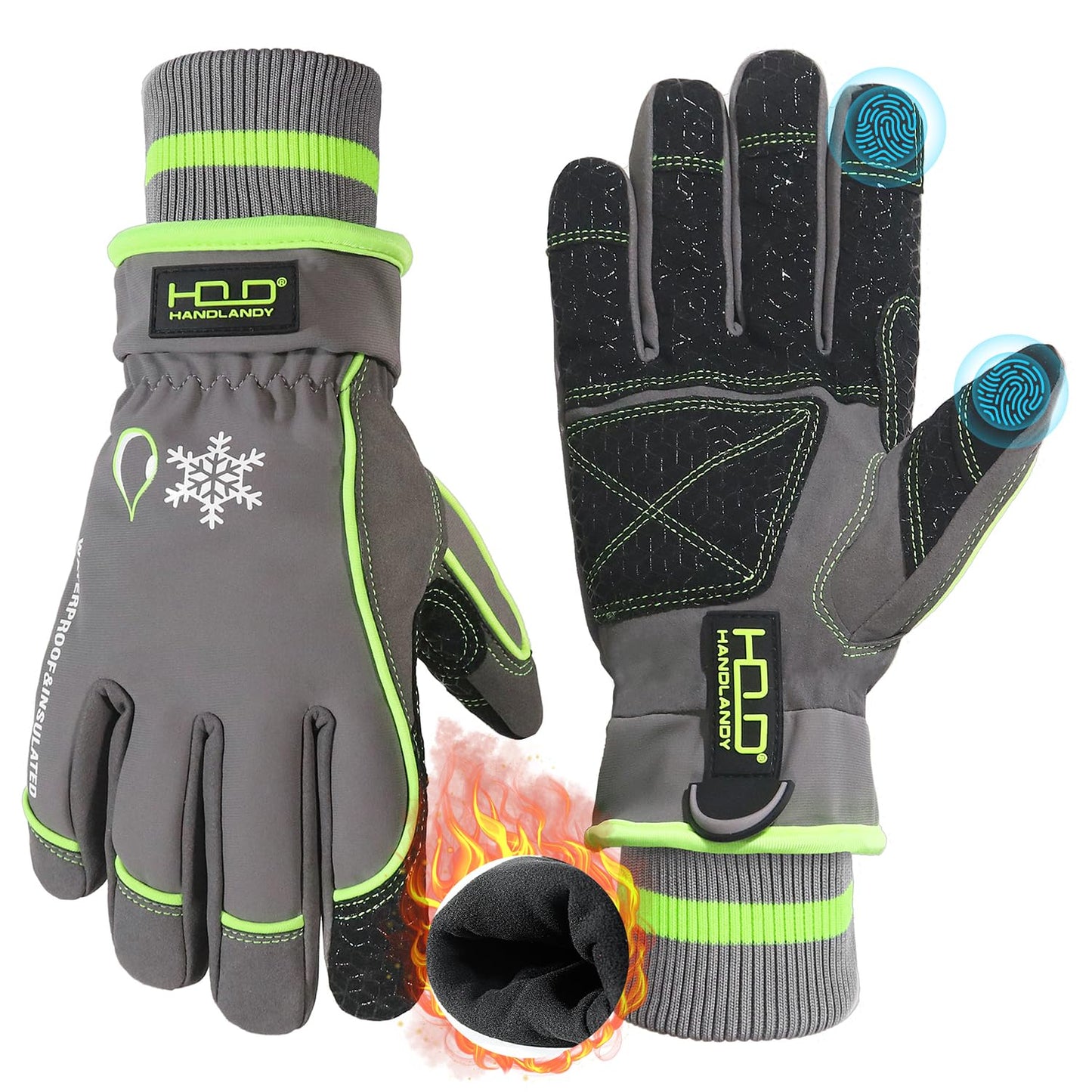 Waterproof Insulated Winter Gloves for Extreme Cold by HANDLANDY
