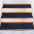 15 Pack 8 in x 30 in Non-Slip Carpet Stair Treads - Reusable Adhesive