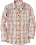 Dubinik Mens Button Up Long Sleeve Plaid Shirt - Comfortable Cotton it
