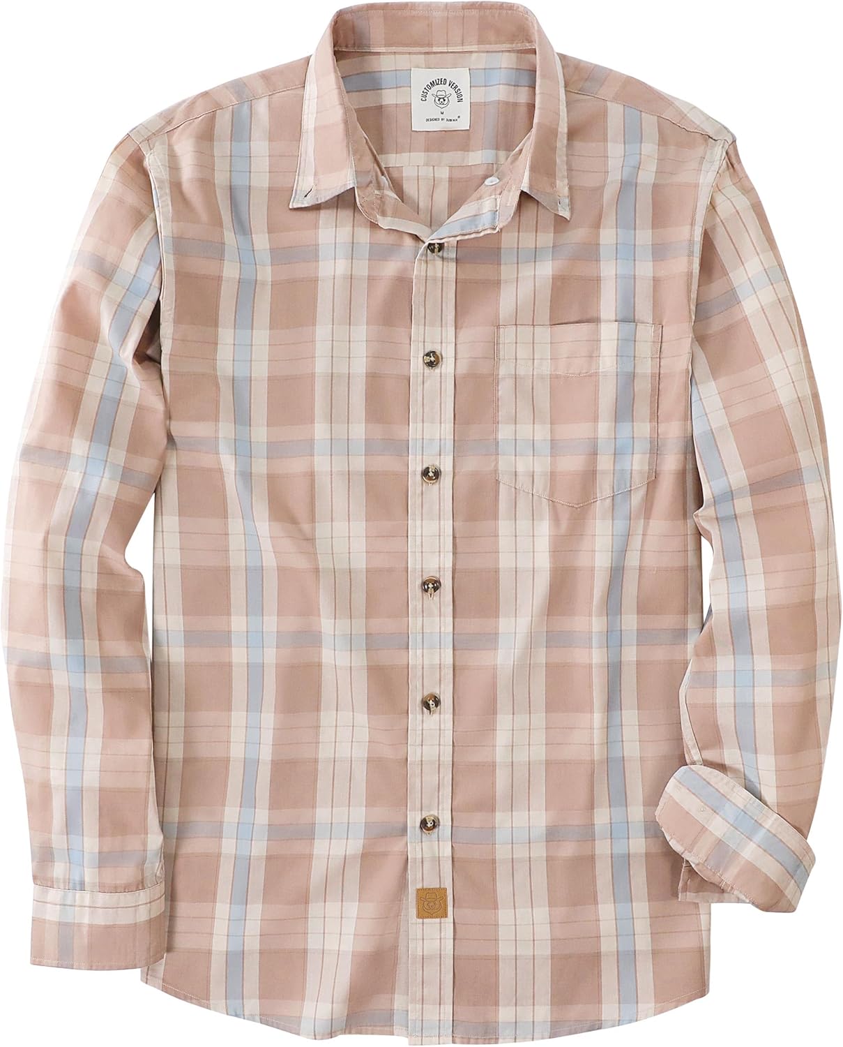 Dubinik Mens Long Sleeve Button Up Shirts for Casual Style