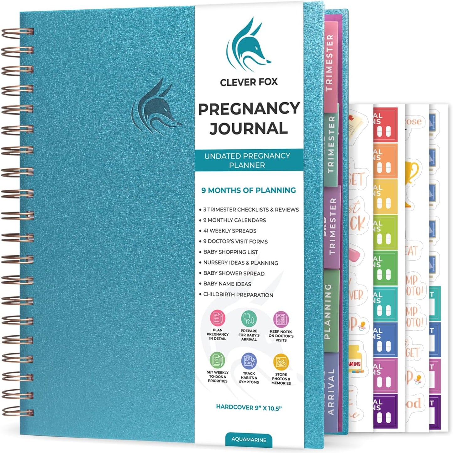 Clever Fox Pregnancy Journal & Memory Book for Expecting Moms