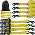 Truck Bed Tie Down Straps Ratchet Set 4 PK 10ft x 1.5in - Heavy Duty