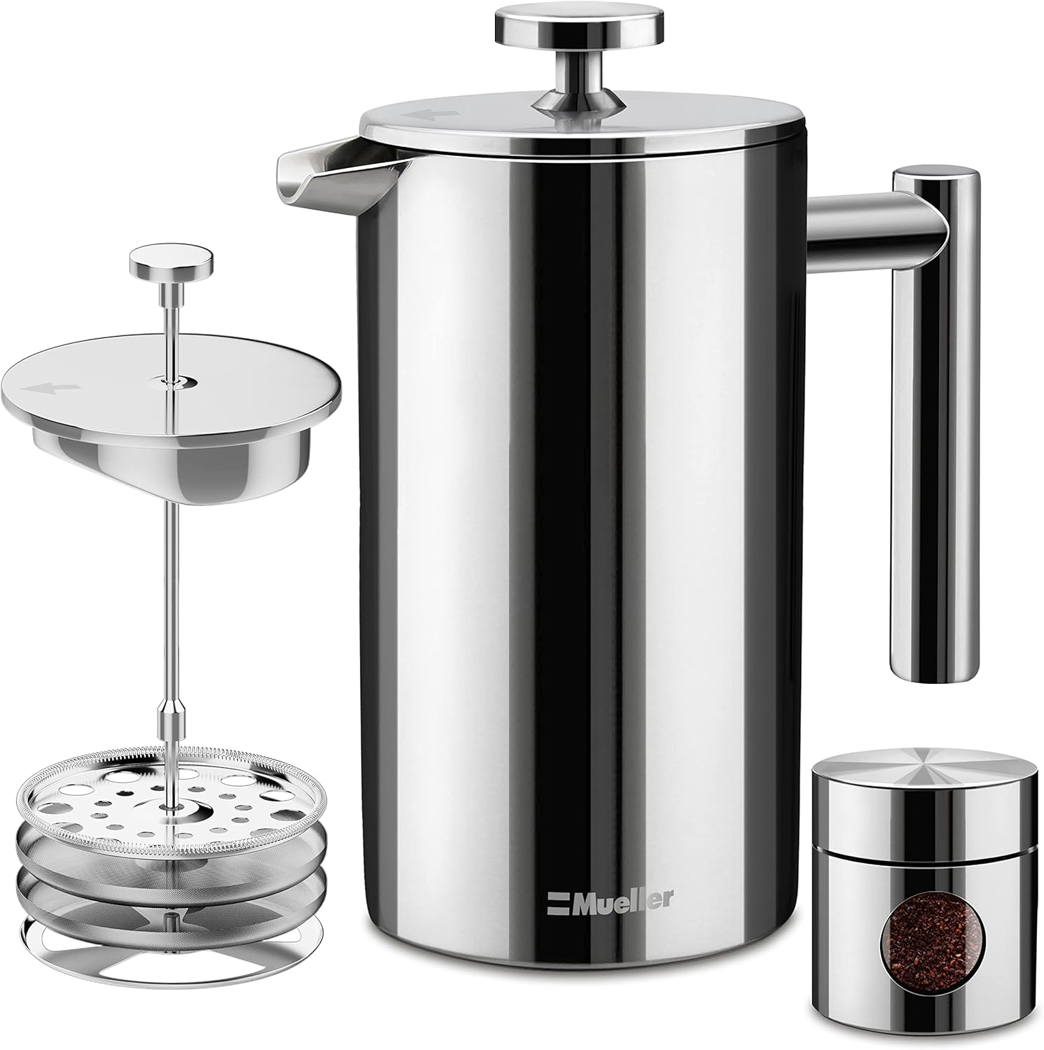 Mueller 34oz Stainless Steel French Press - Double Insulated
