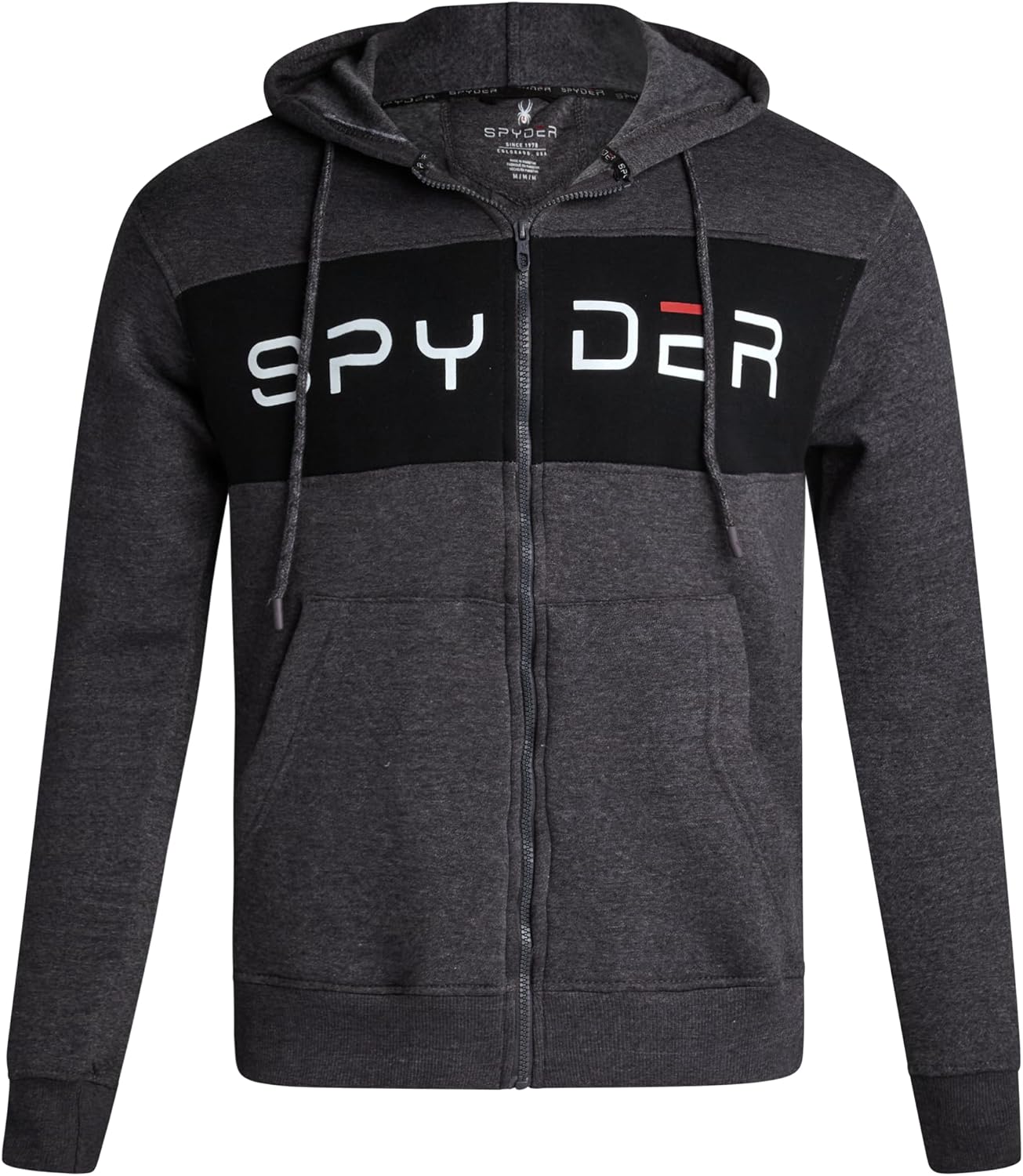 Spyder Mens Zip Up Hoodie - Super Soft Performance Fleece