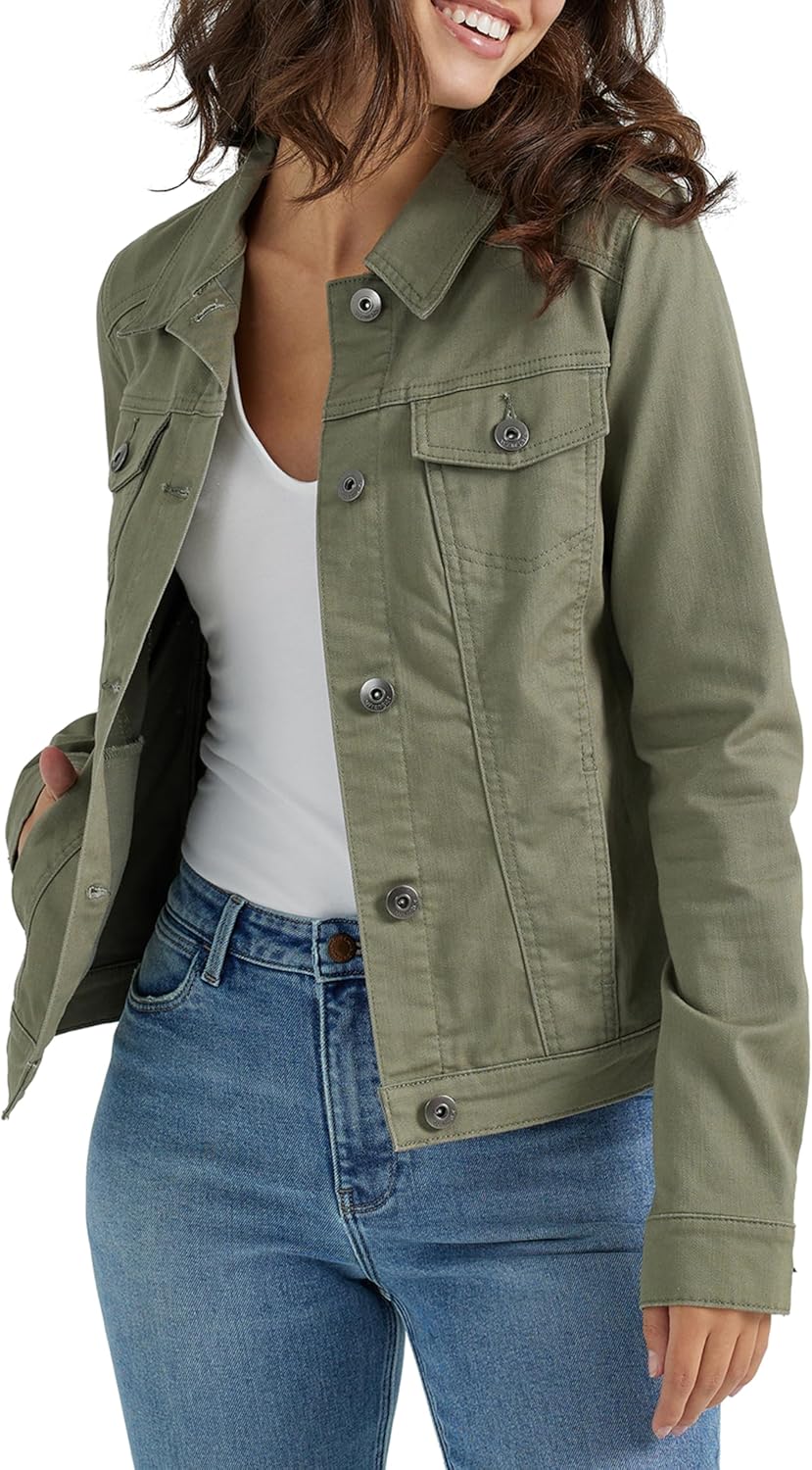 Wrangler Authentics Womens Stretch Denim Jacket for Every Occasion