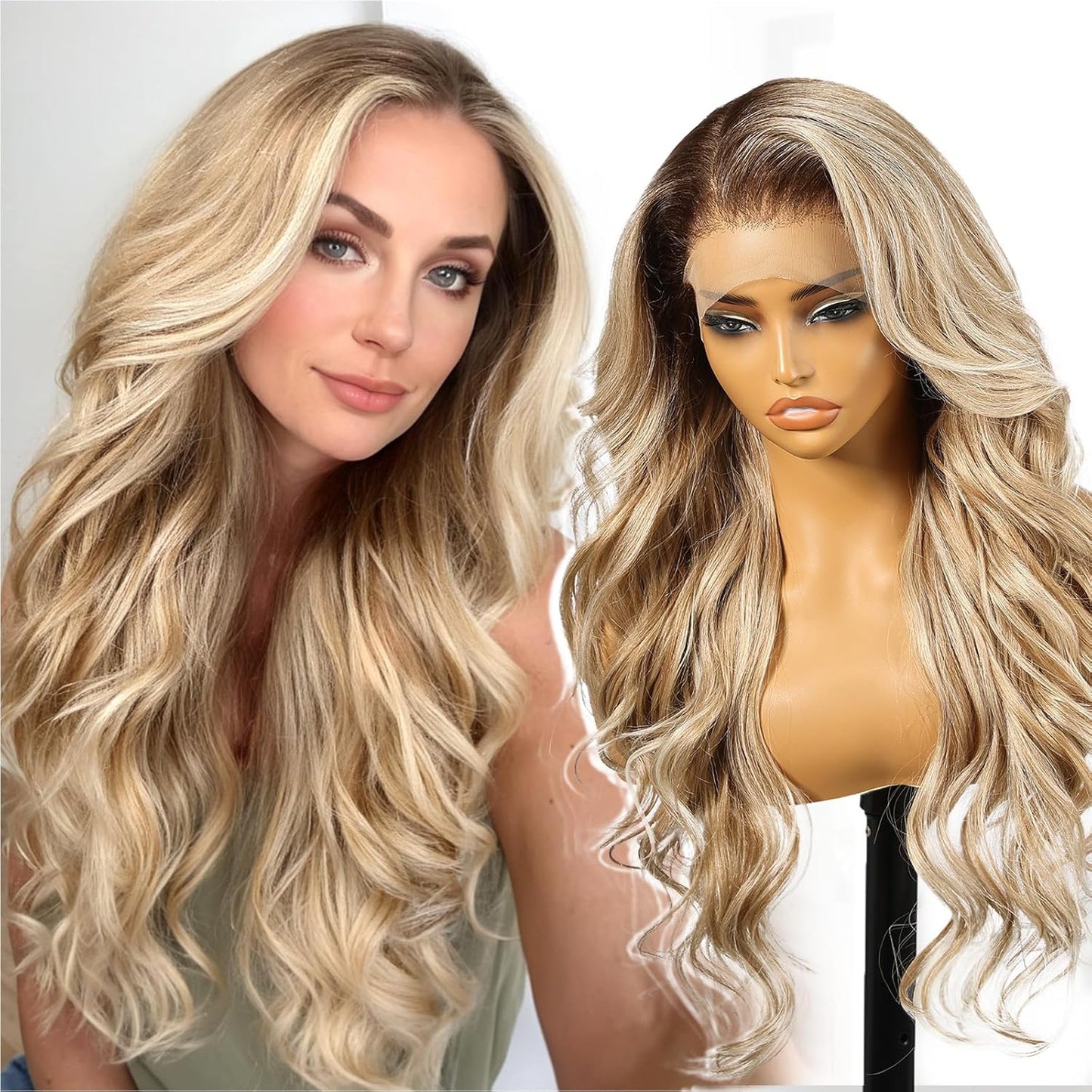 Dirty Blonde Synthetic Lace Front Wig for Effortless Style