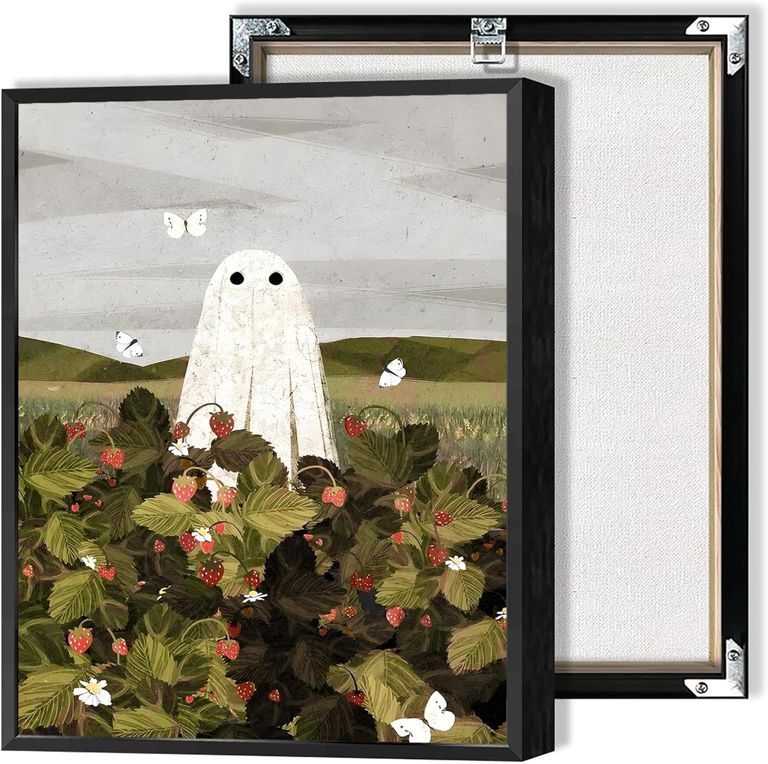 Retro Halloween Ghost Wall Art for Unique Home Decor