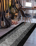 Custom Size Hallway Runner Rug Grey Color 31 in Wide - Select Length