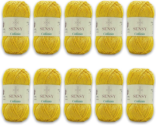 10 Skeins of Sensy Calinia Yarn for Amigurumi Projects