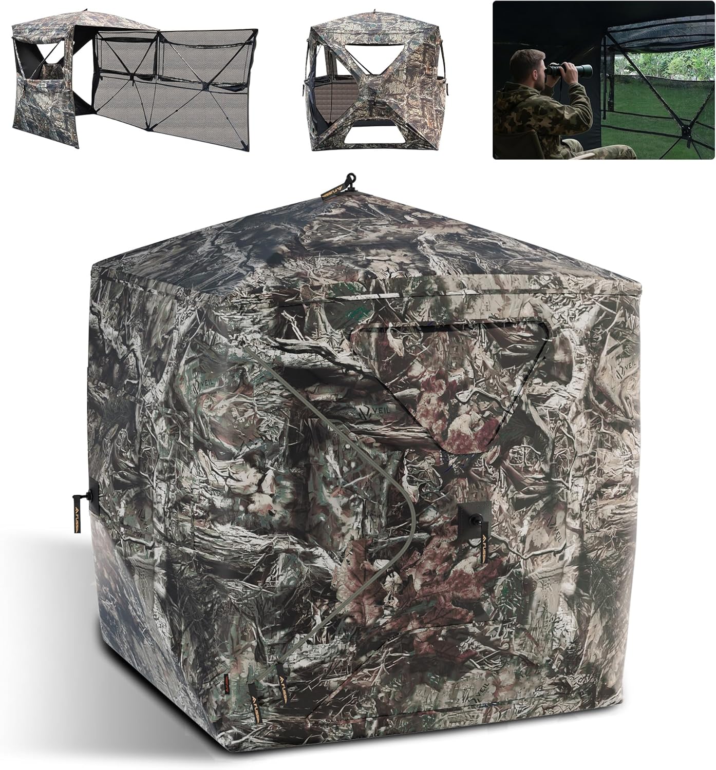 FLISSA Hunting Blind with Full-Opening Door for Ultimate Concealment