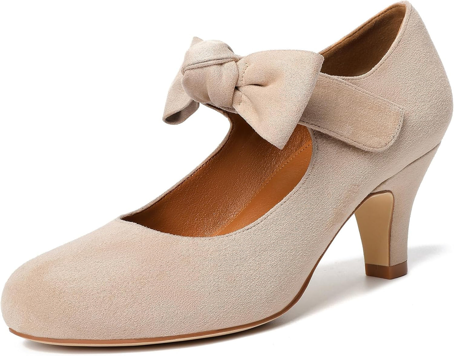 Mostrin Fashion Vintage Womens Bowtie Platform Pumps for Style