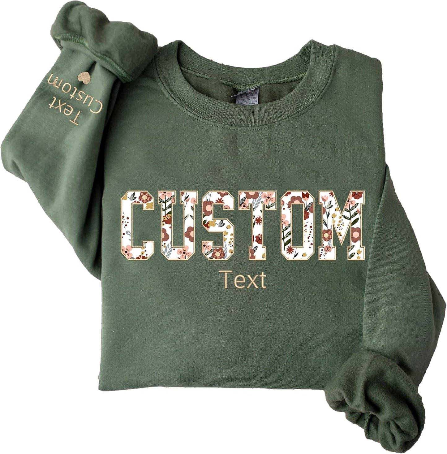 Personalized Custom Floral Sweatshirt - Design Your Own! 