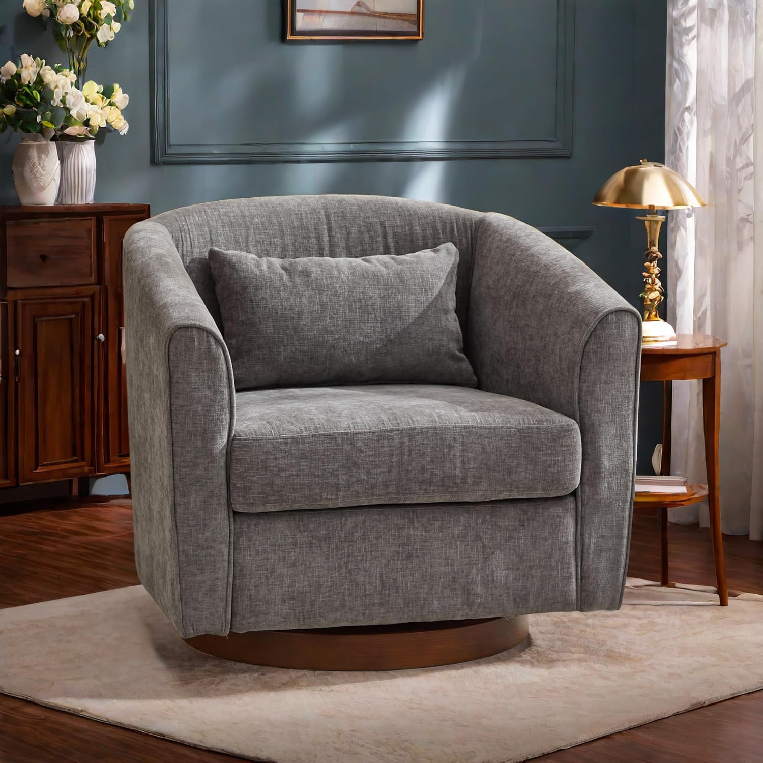 NicBex Swivel Accent Chair: Comfy & Stylish!