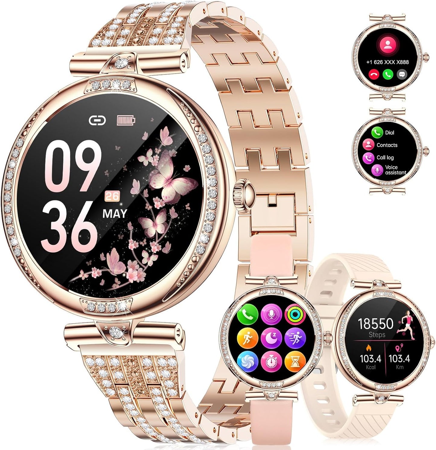 LIGE Women's Smartwatch: Answer Calls, Track Fitness & Health