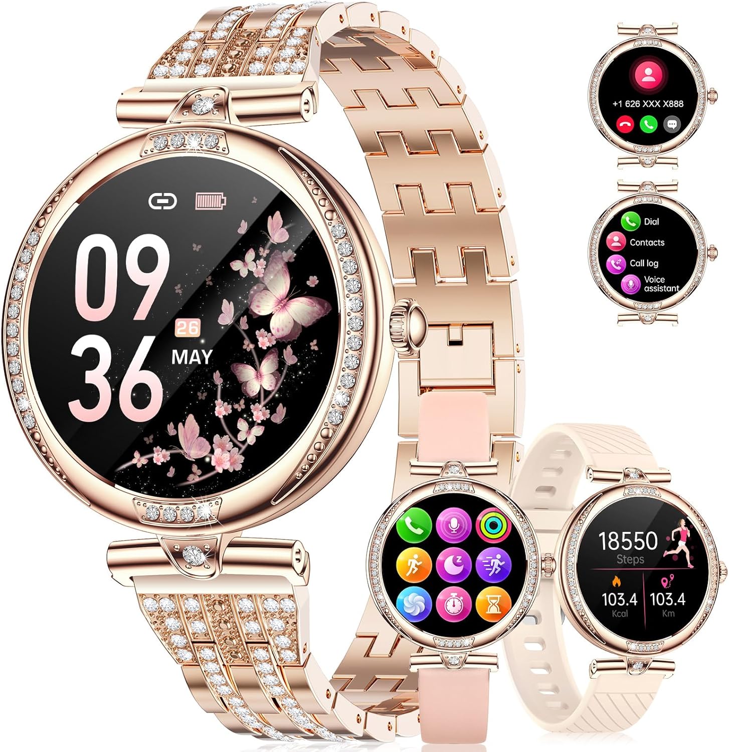 LIGE Women's Smartwatch: Answer Calls, Track Fitness & Health