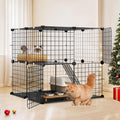 YITAHOME 2-Tier Cat Cage for Indoor and Outdoor Use