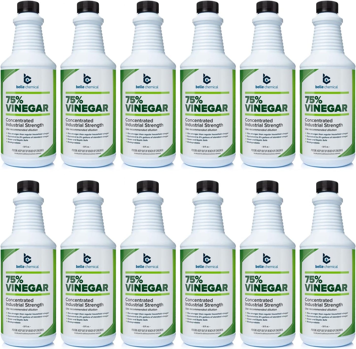 75% Pure Vinegar - Concentrated Industrial Grade for Cleaning