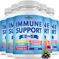 8 in 1 Immune Support Booster Capsules 300 Count Pack of 5 - Potent