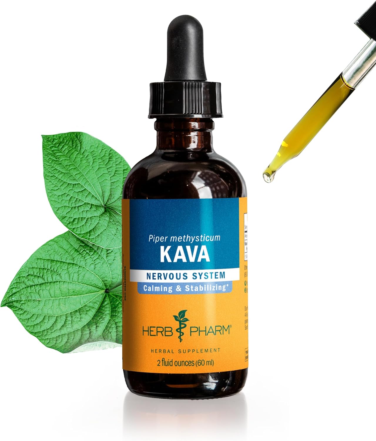Herb Pharm Kava Root Liquid Extract for Stress Relief and Relaxation
